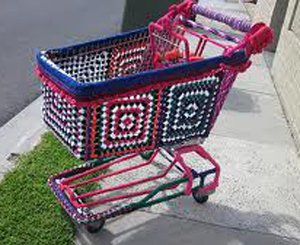 yarn_bomb_shopping_cart